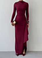 Burgundy dress