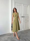 Olive green dress