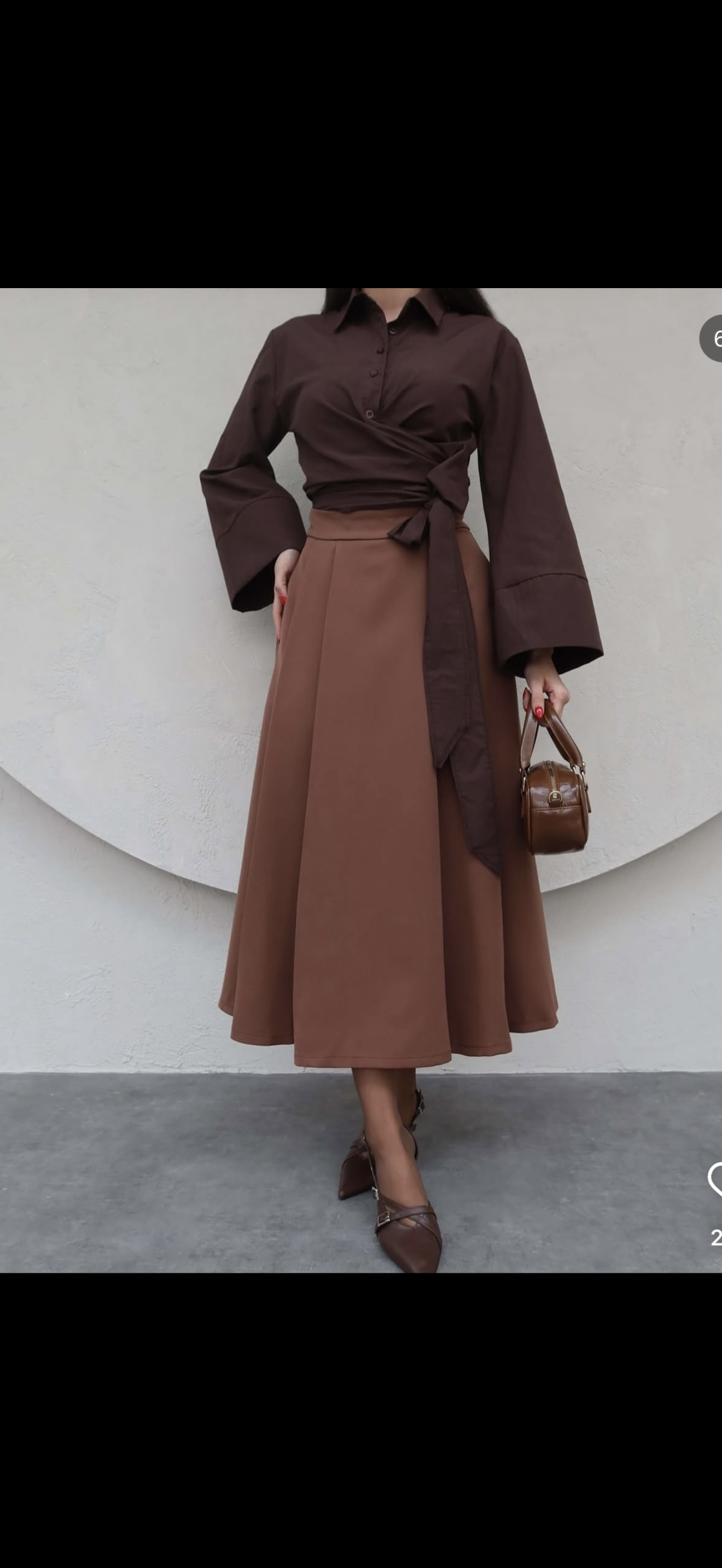 Brown skirt