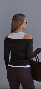 Burgundy Brown top