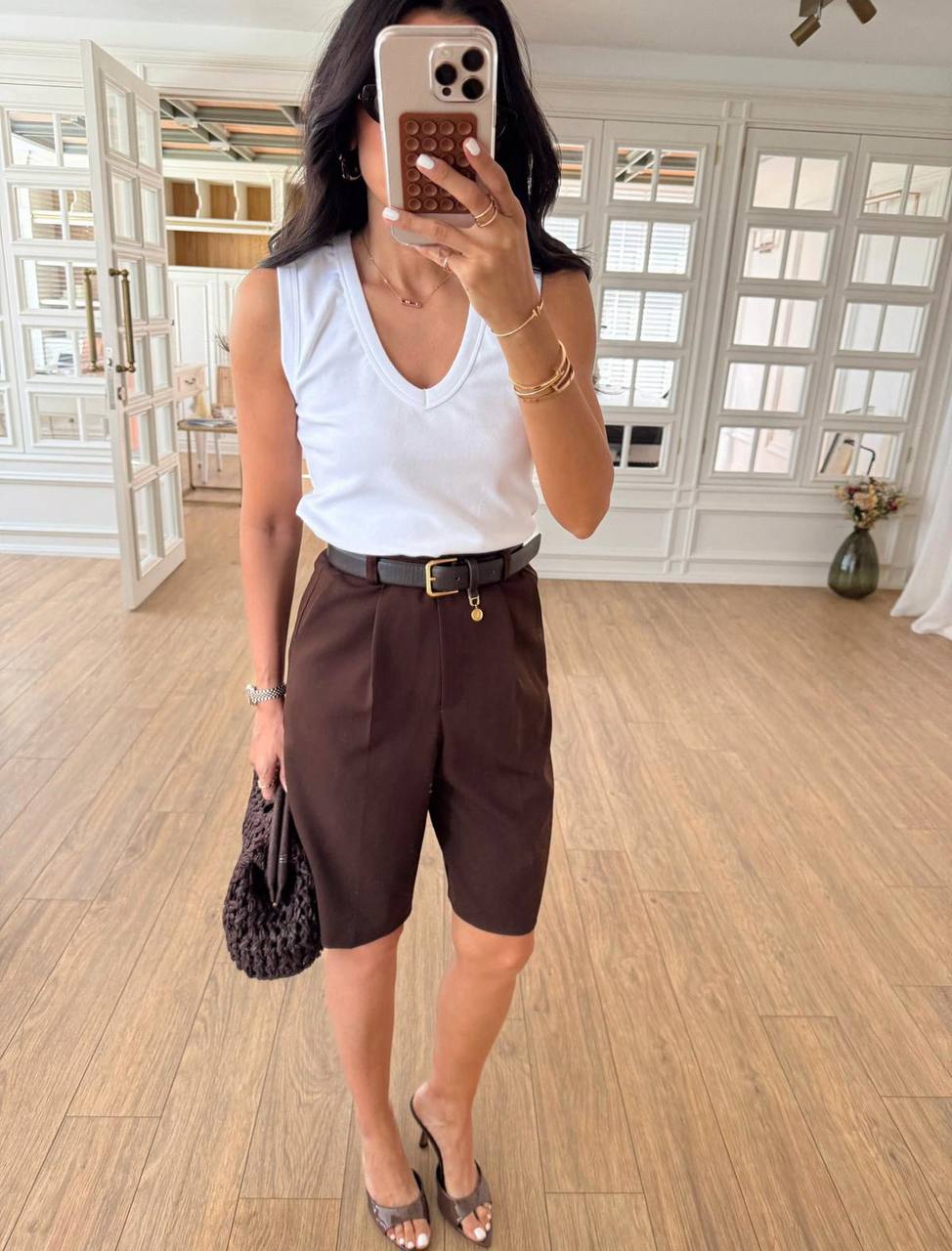 Brown/ Beige short