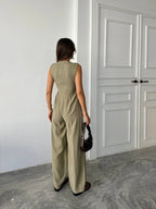 Olive green jumpsuit