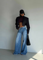 Wide leg jeans