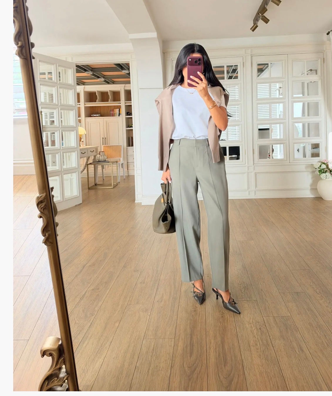Olive green pants