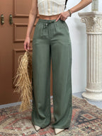 Olive green / navy pants