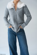 Grey/ Beige top