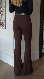 Black pant with belt