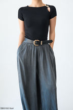 Black/Brown top