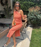 Blue /Orange dress