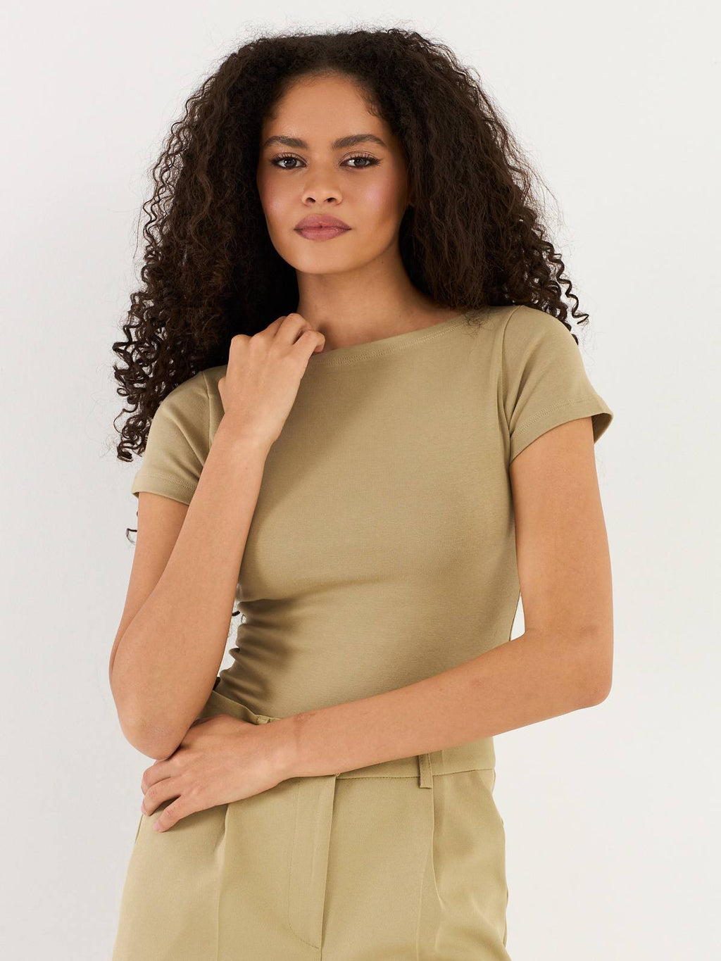 Red/Pink/Olive green top