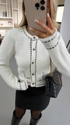 White Beige cardigan