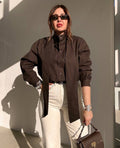 Brown shirt