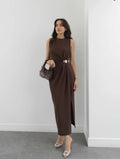 Brown/Olive green dress