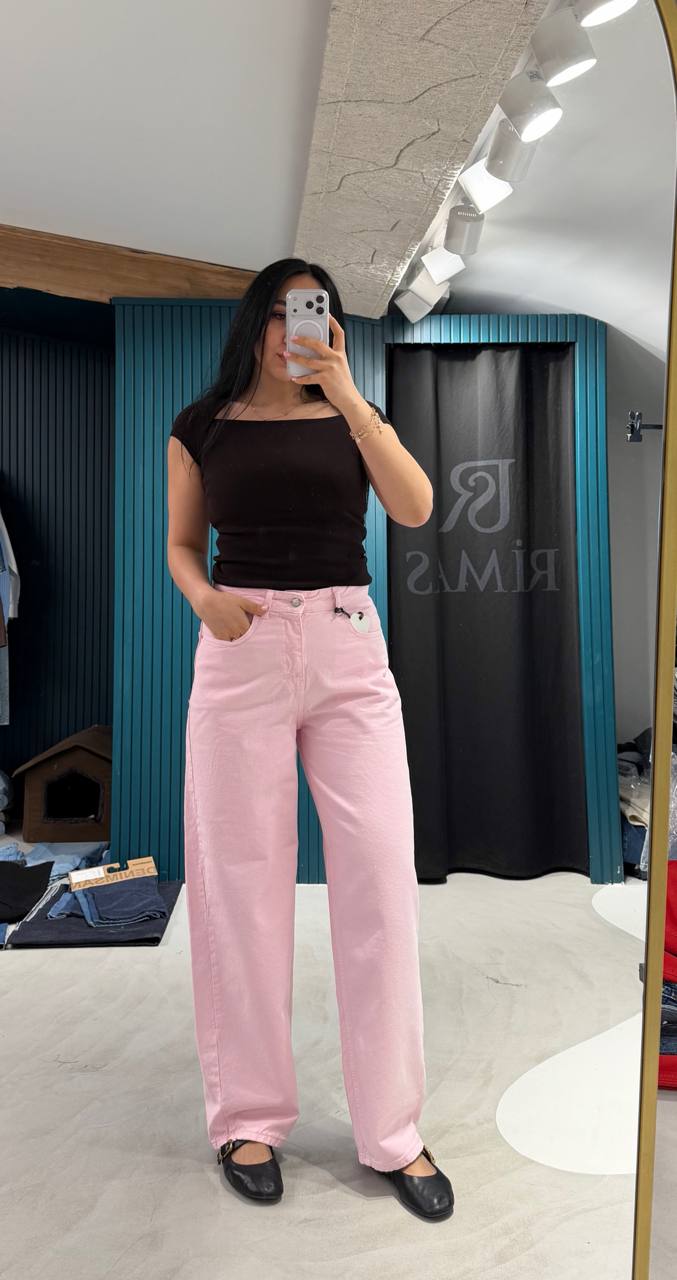 Pink jeans