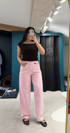 Pink jeans