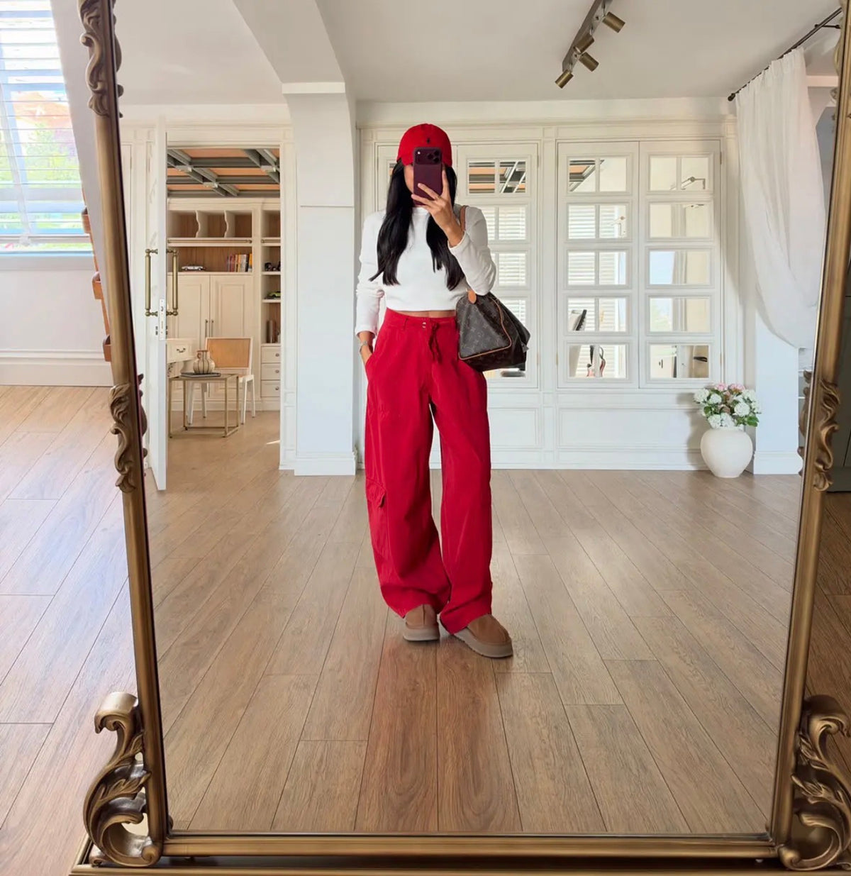 Red pants
