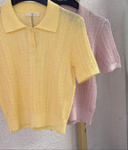 Pink/yellow top