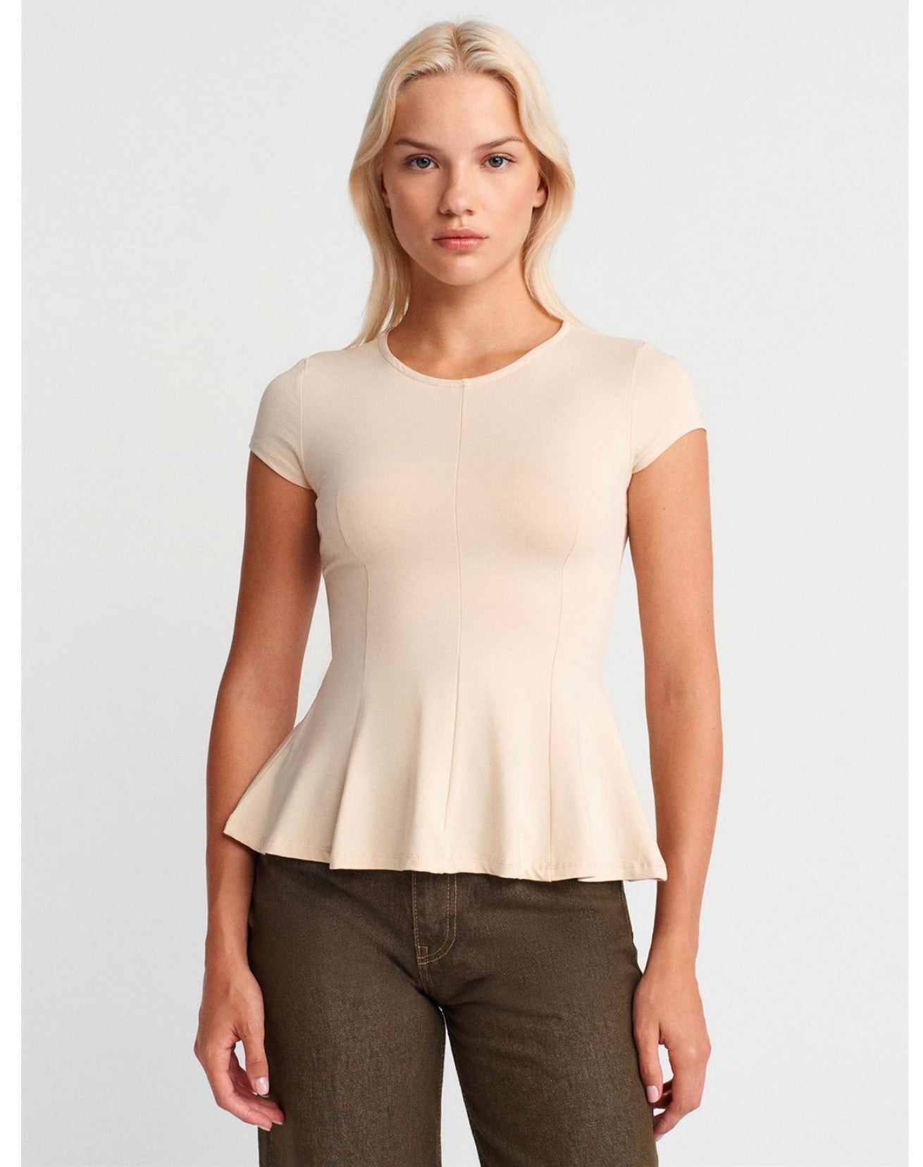 Pink/Beige top
