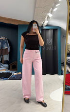 Pink jeans