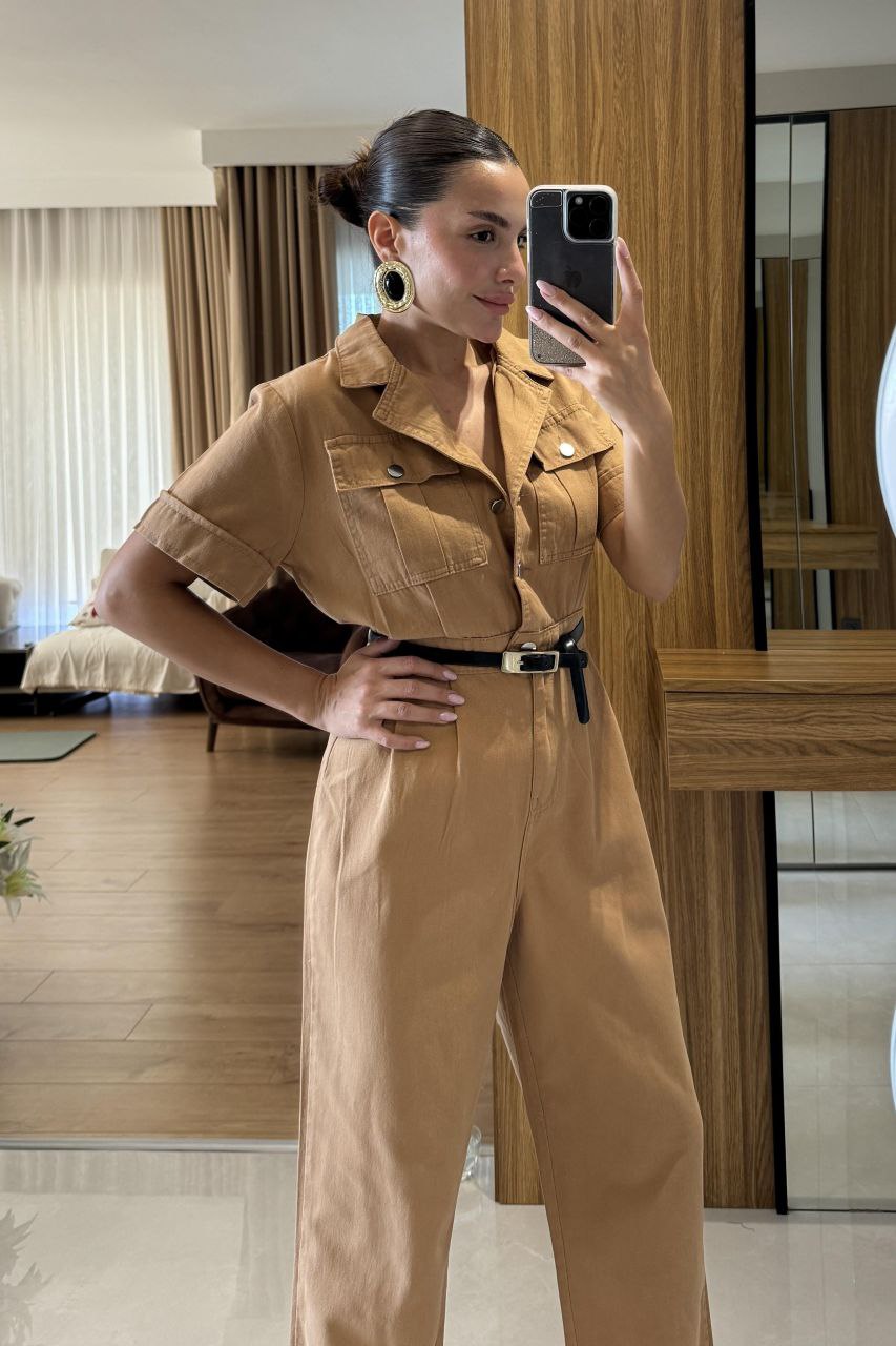 Camel jumpsuit