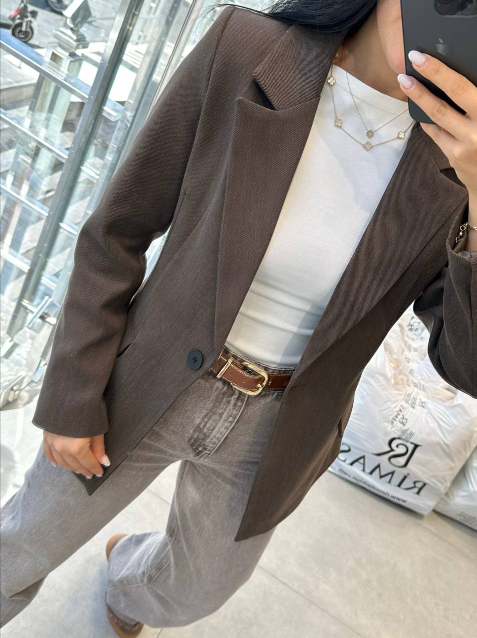 Brown blazer