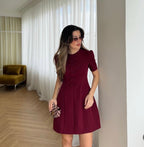 Burgundy dress