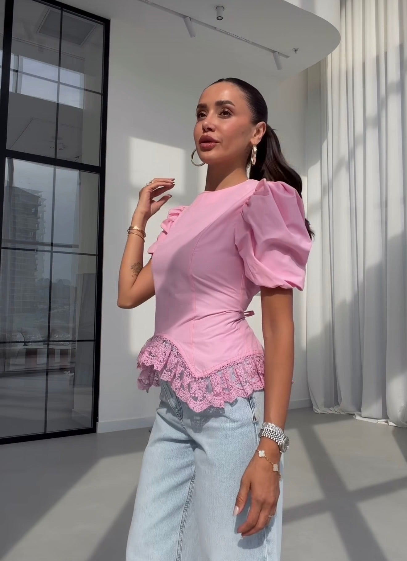 Pink top