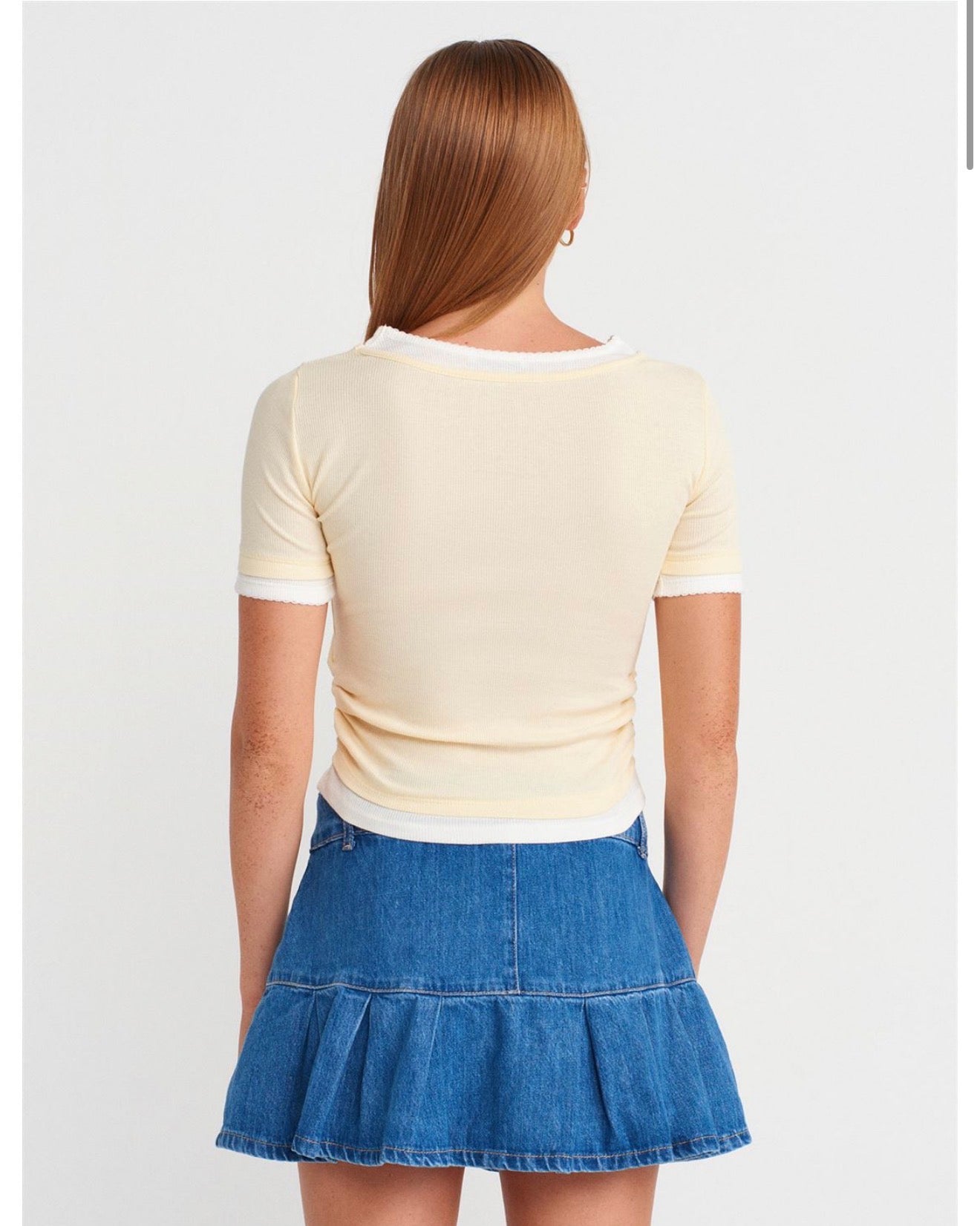 Yellow/Pink top