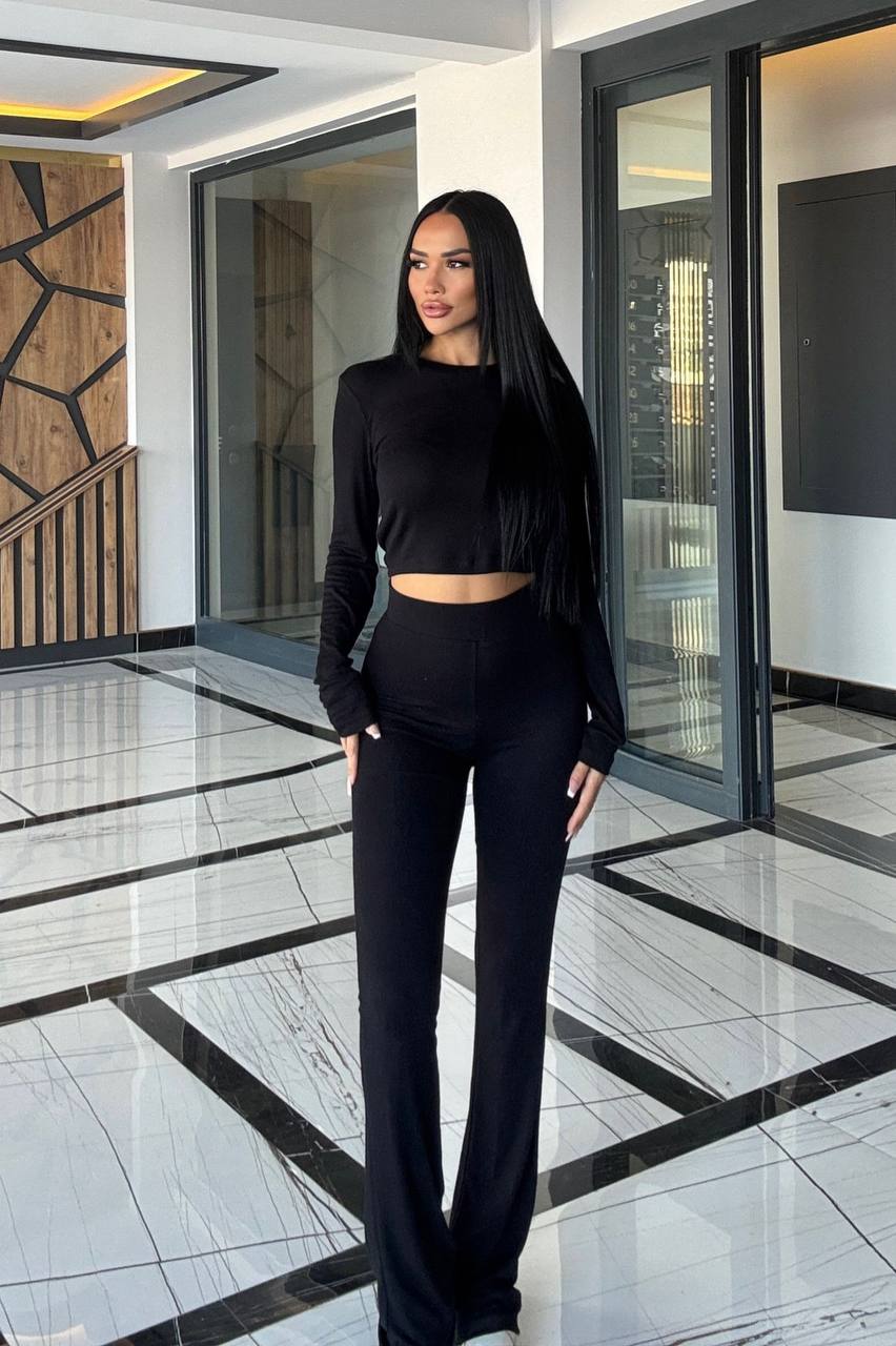 Black cotton set