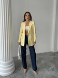 Yellow blazer