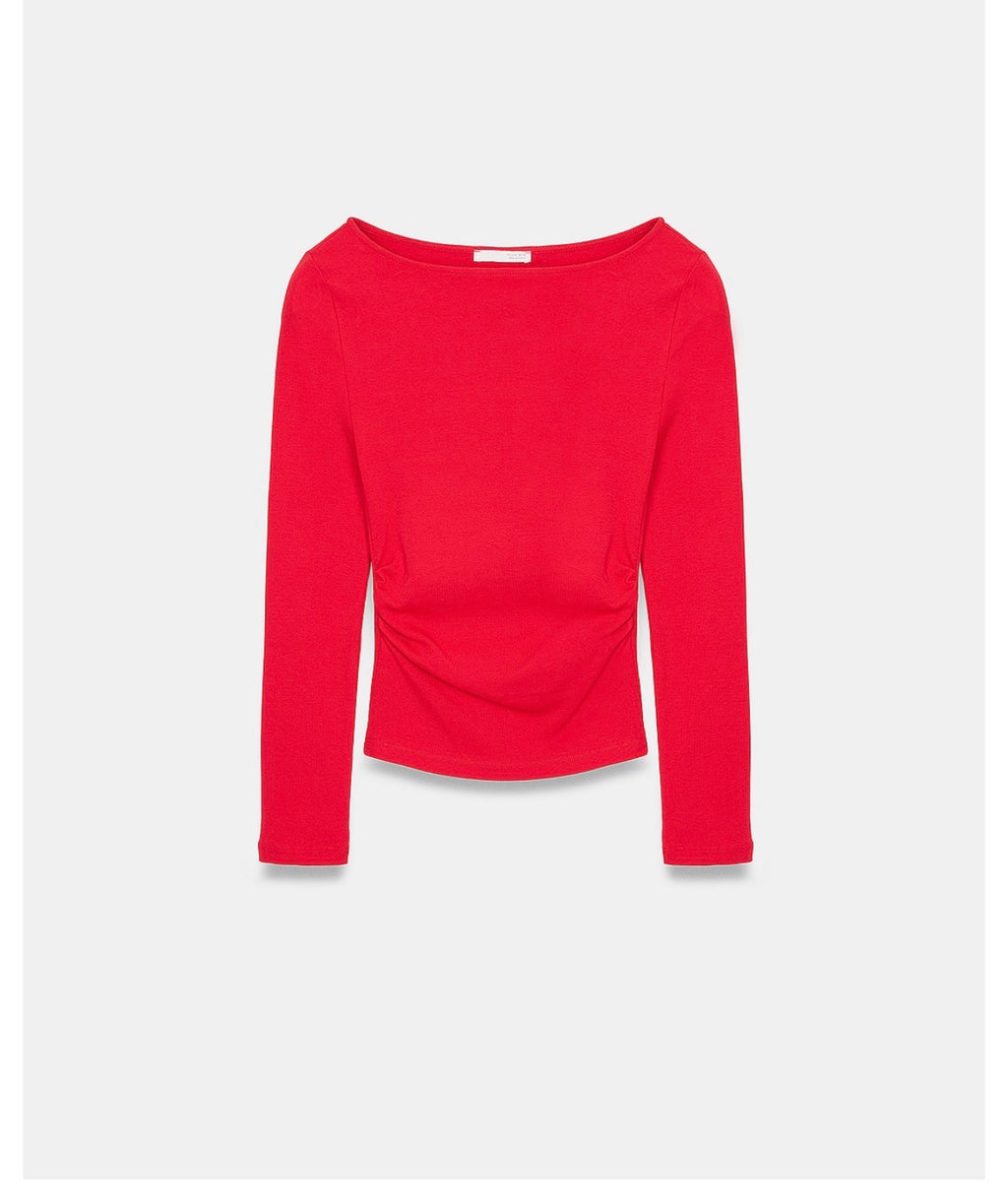 Red/ Blue/ burgundy top