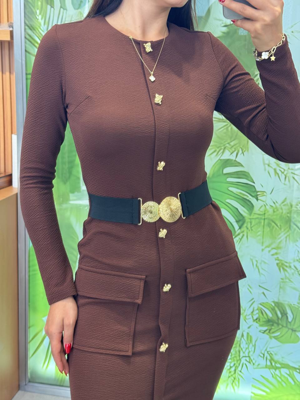 Brown dress