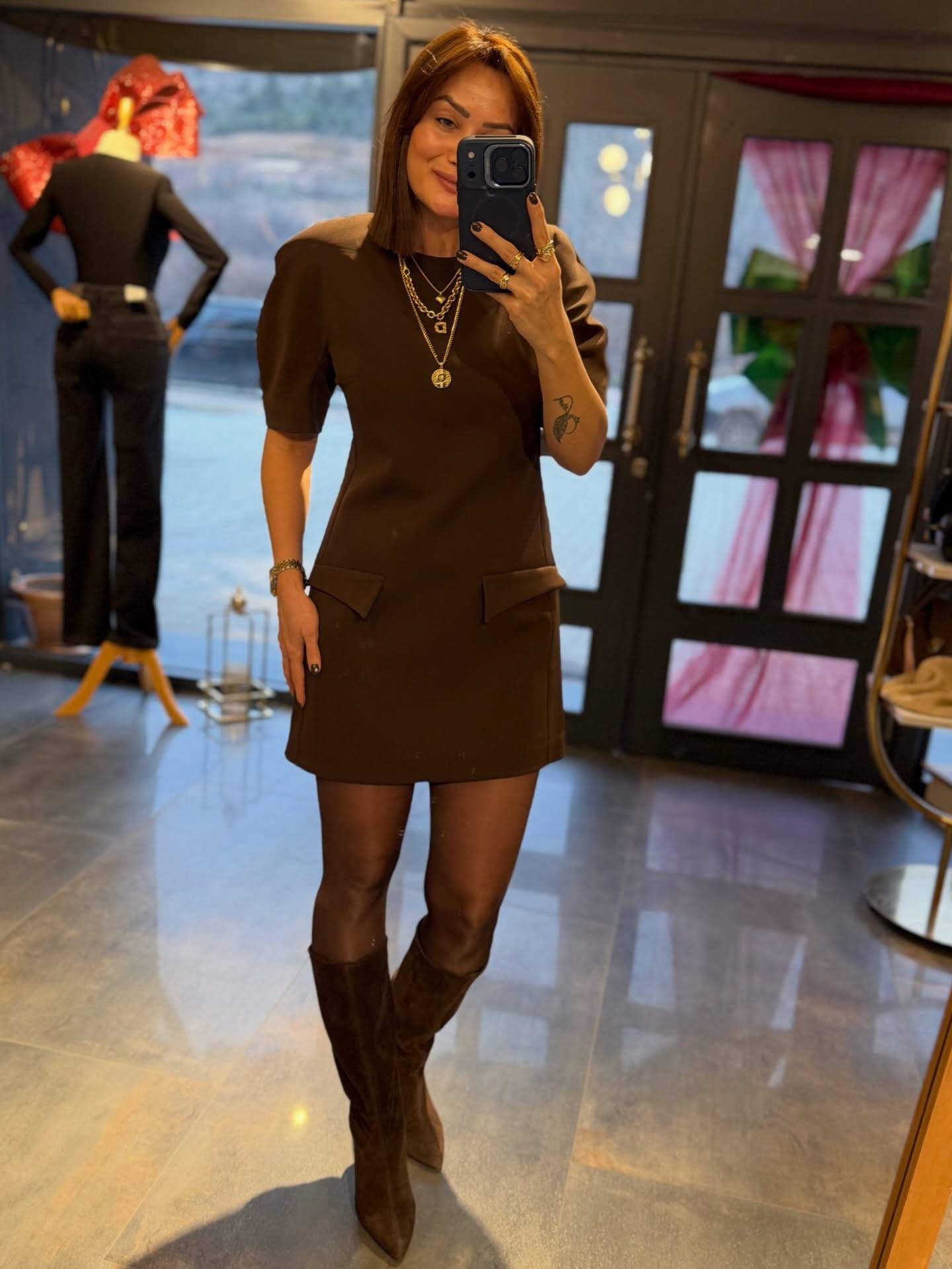 Black/ brown dress