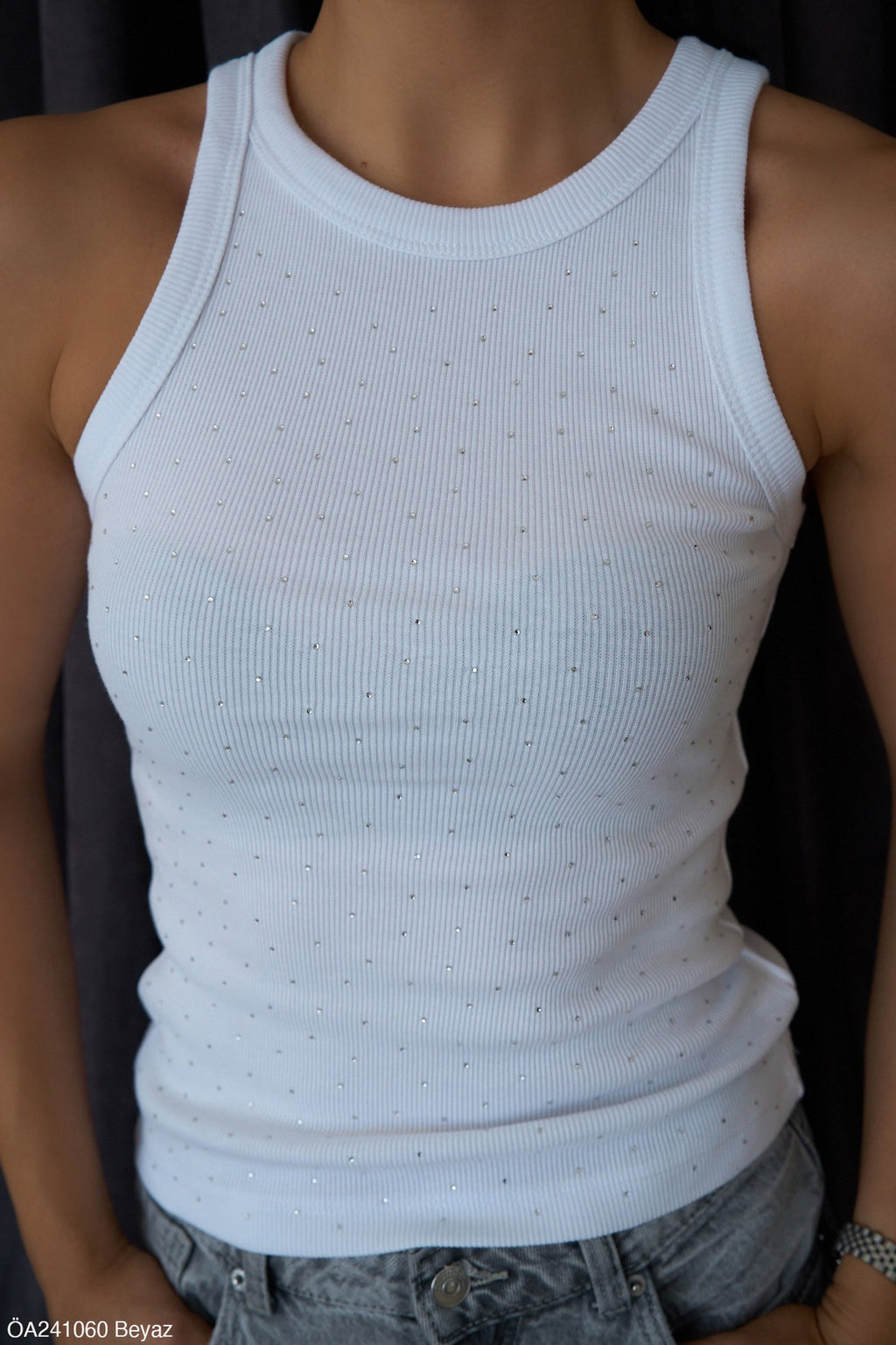 Pink white top