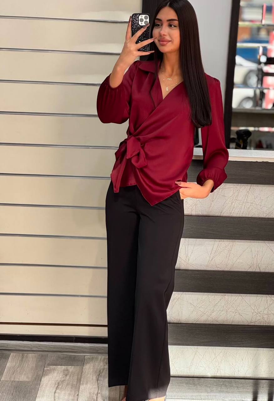 Burgundy top