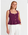 Purple/Yellow/olive green top