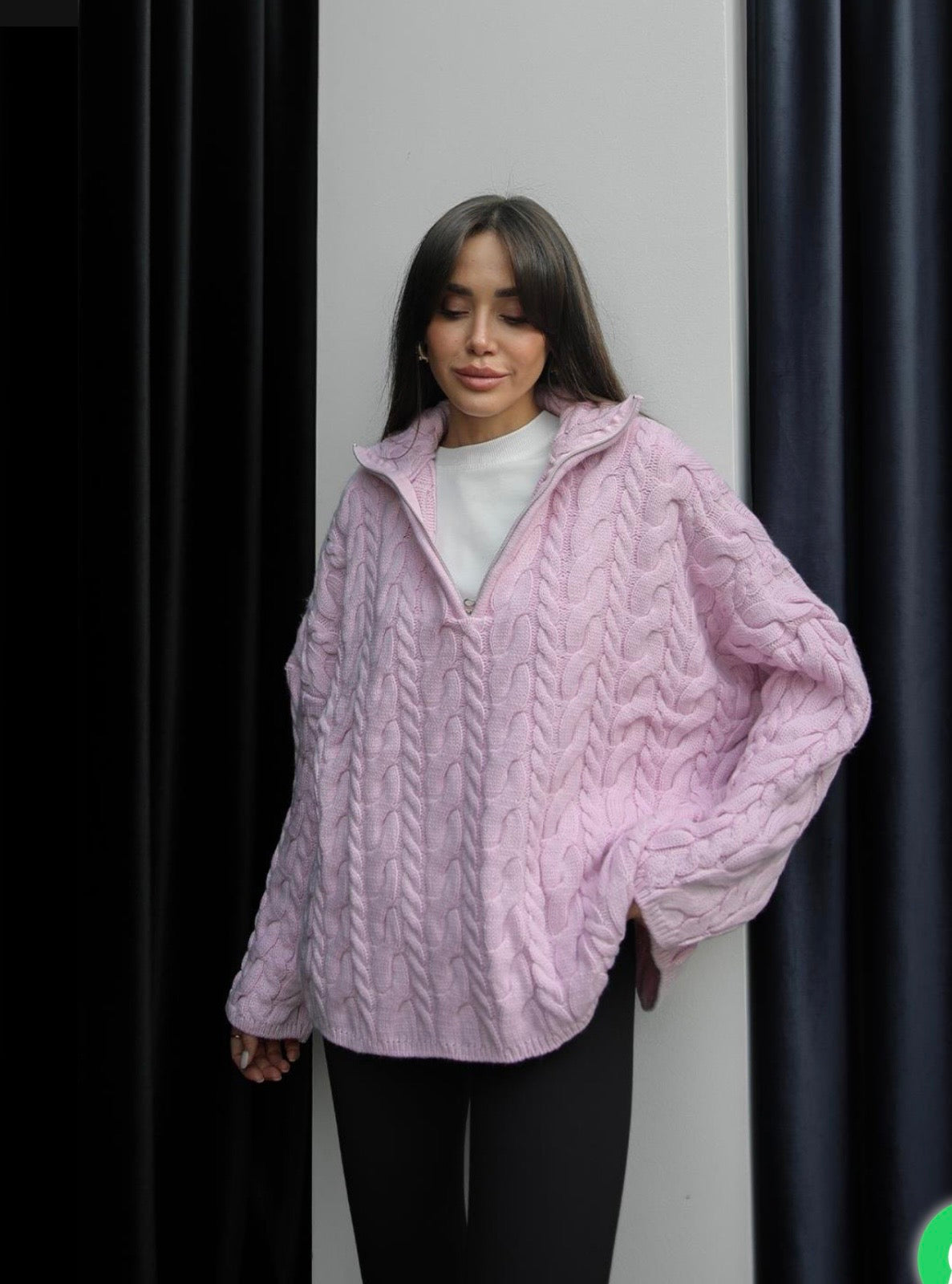 Pink knitwear