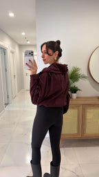 Burgundy jacket