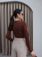 Basic brown burgundy