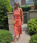 Blue /Orange dress