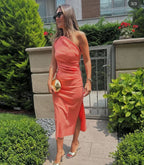 Blue /Orange dress