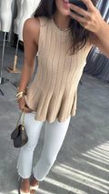 Beige top