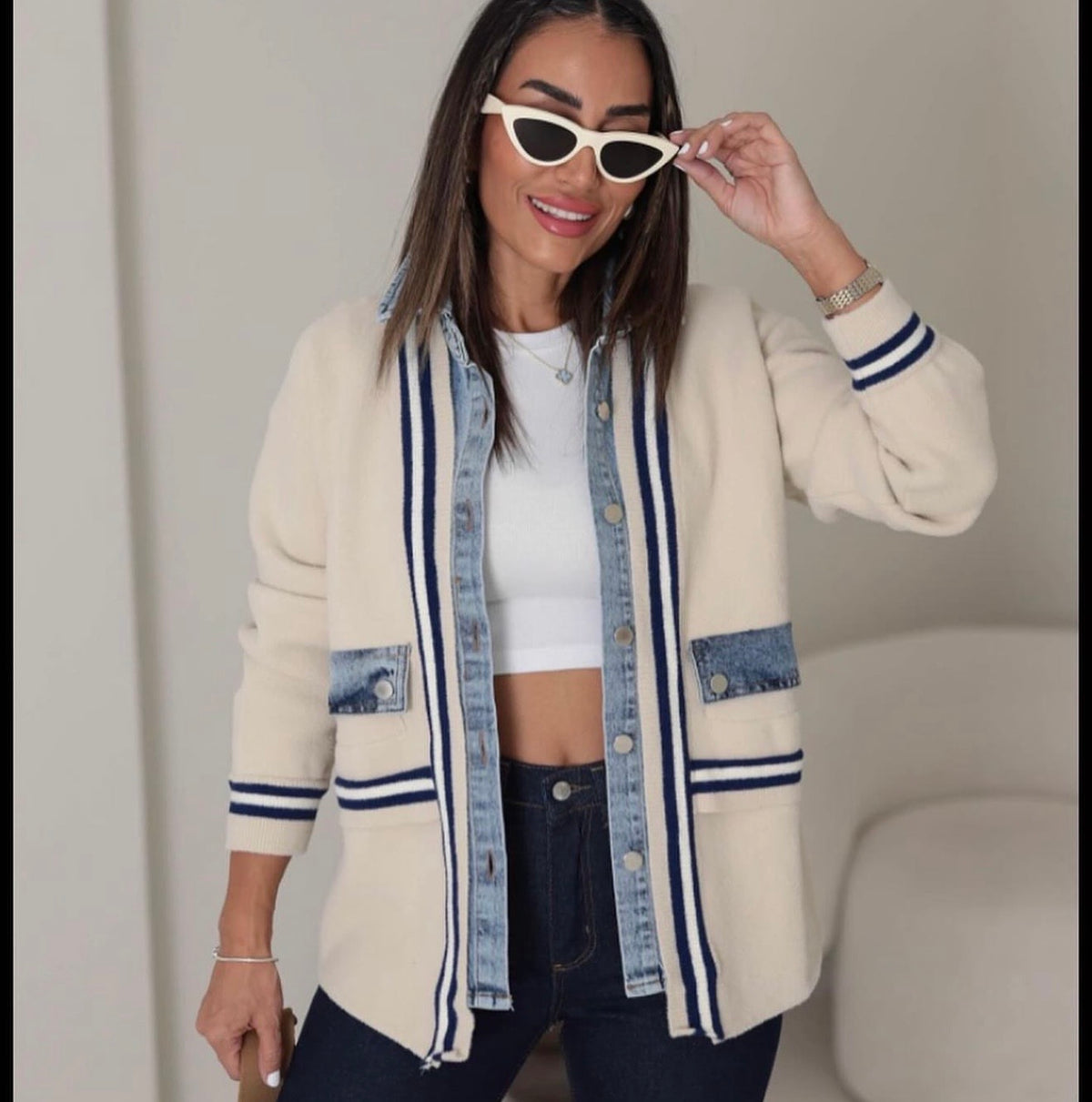 Off white cardigan