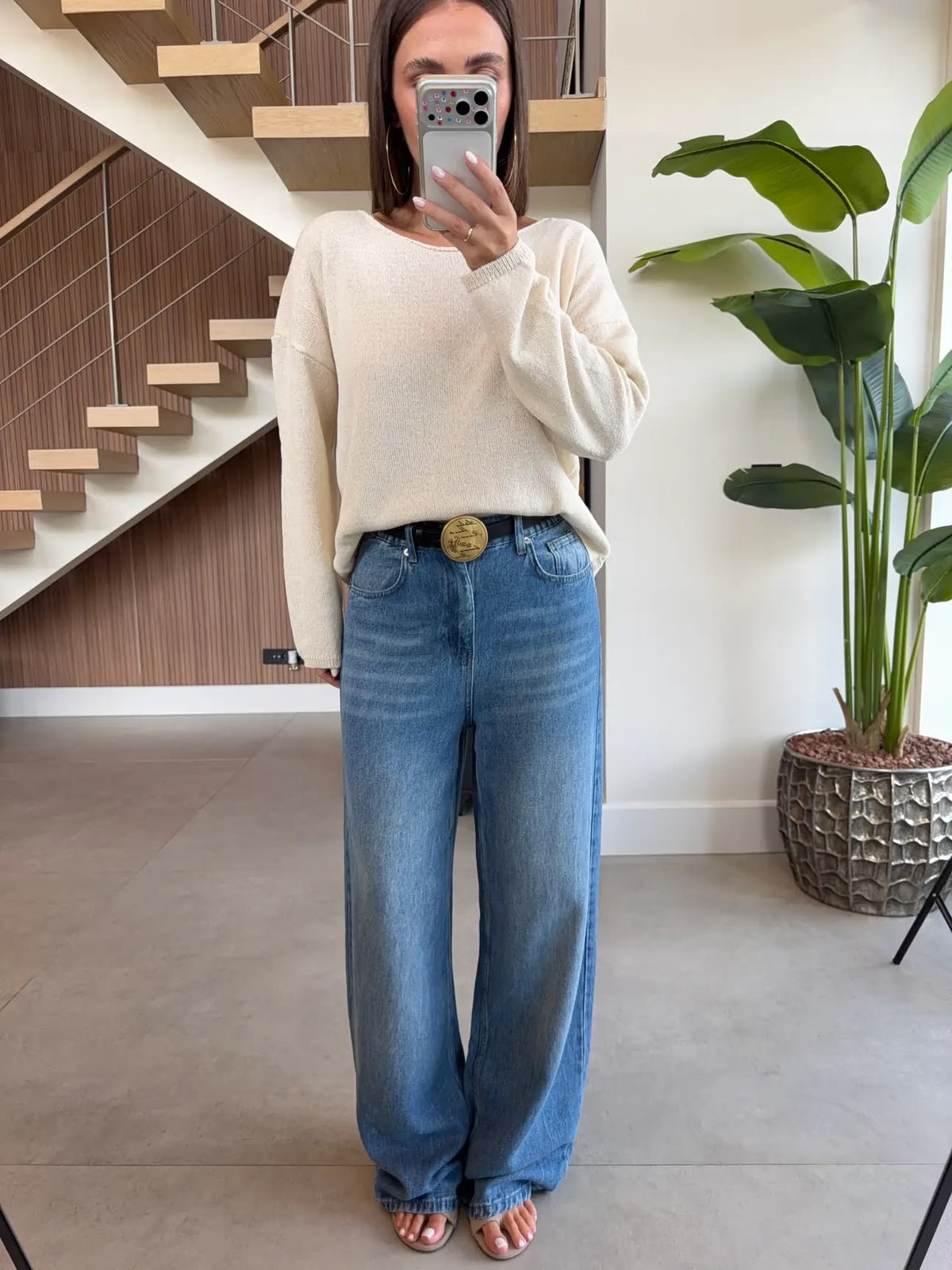 Beige top