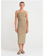 Olive green / Beige dress