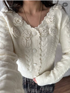 White cardigan