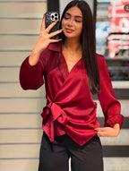 Burgundy top