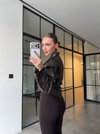 Black/brown tight
