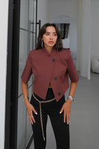 Brown blazer