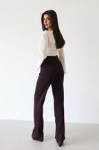 Burgundy brown jeans